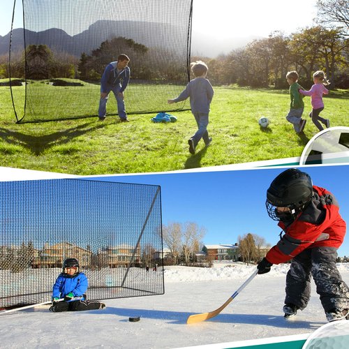 Yardnet Golf Net for Backyard Driving Outdoor Indoor Sports Netting 10 x 10 Ft/15Ft/20 Ft/25 Ft/ 15 x 15 Ft/20 Ft Heavy Duty Net for Baseball Soccer Hockey Practice Impact Screen (10x25 ft)
