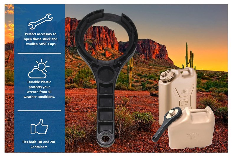 JSP Manufacturing Miltary Water Cap Wrench for your Scepter LCI & Skilcraft Military Water Cans MWC Made in America (CAP NOT INCLUDED)