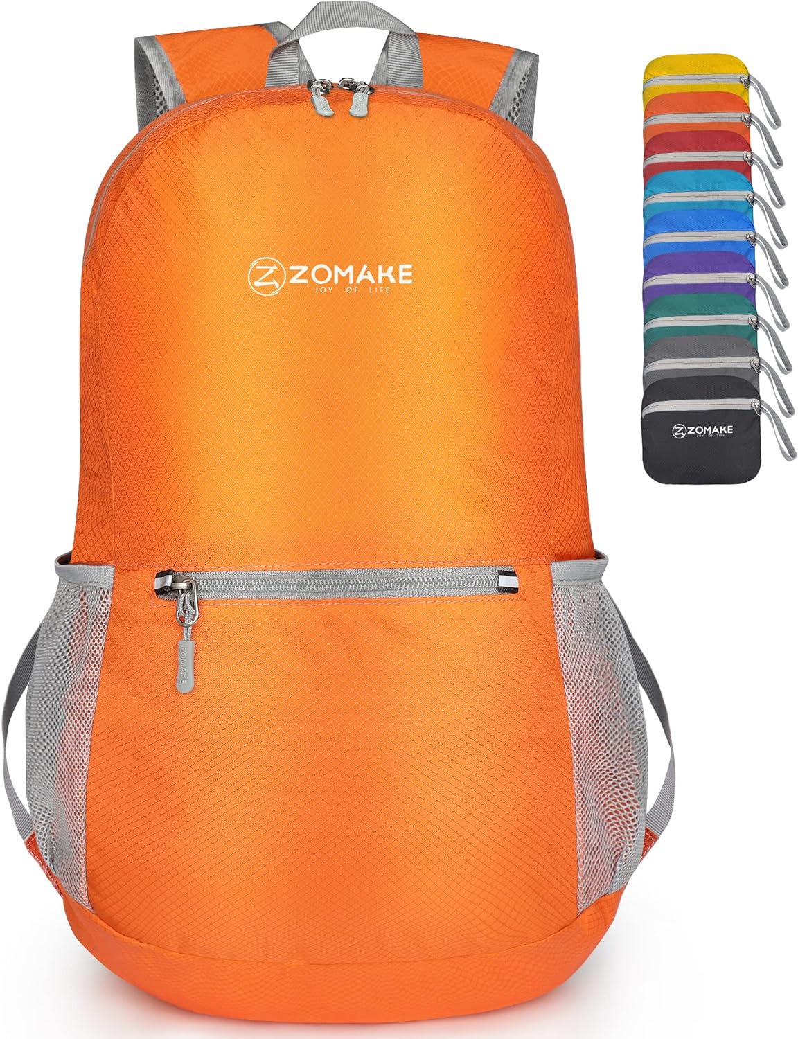 ZOMAKE Ultra Lightweight 20L Hiking Backpack - Packable Water-Resistant Daypack for Men & Women | Orange