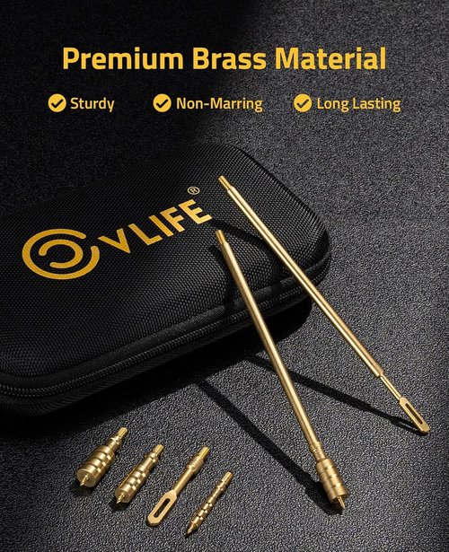 CVLIFE Gun Cleaning Kit - Universal Cleaning Solution for .177, .22, 9mm, .357 & .45 Firearms