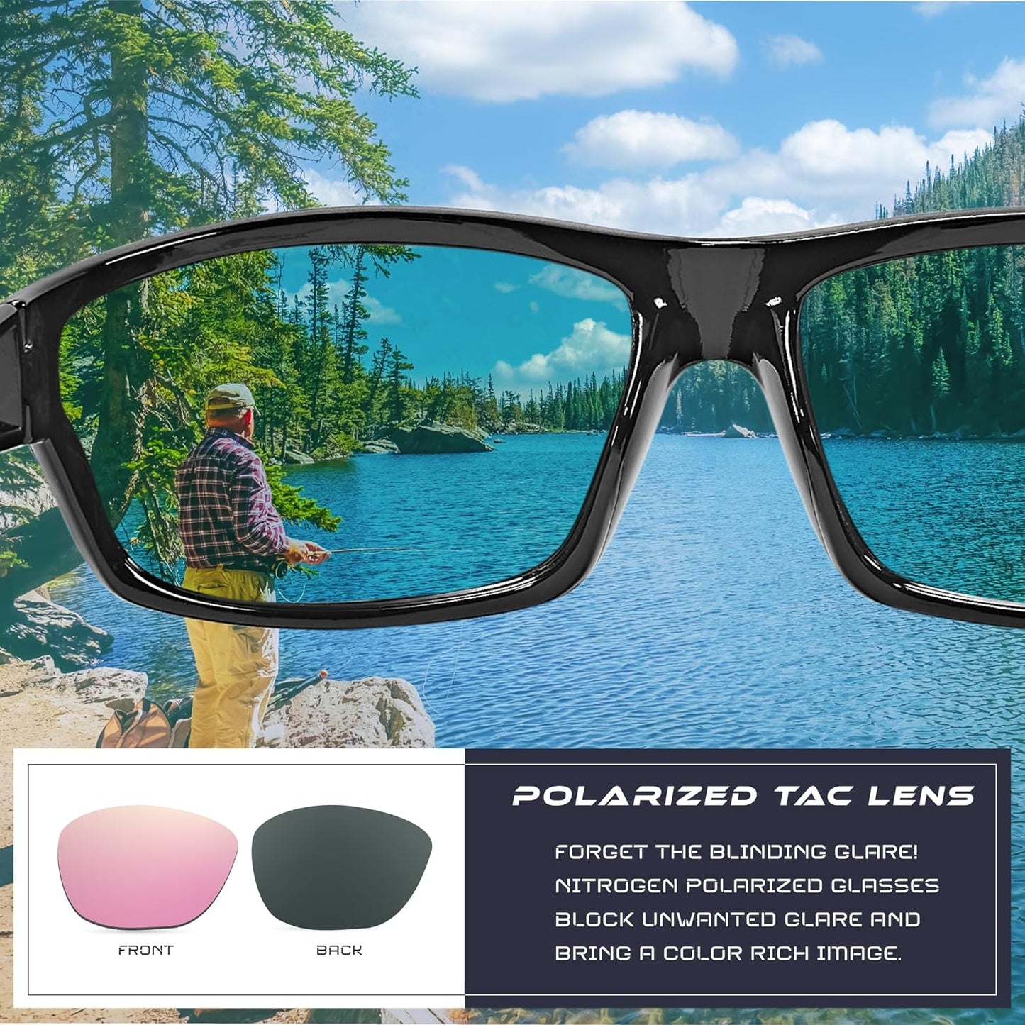 Skiennix Polarized Sport Sunglasses - UV400 Protection for Men & Women | Ideal for Driving & Fishing