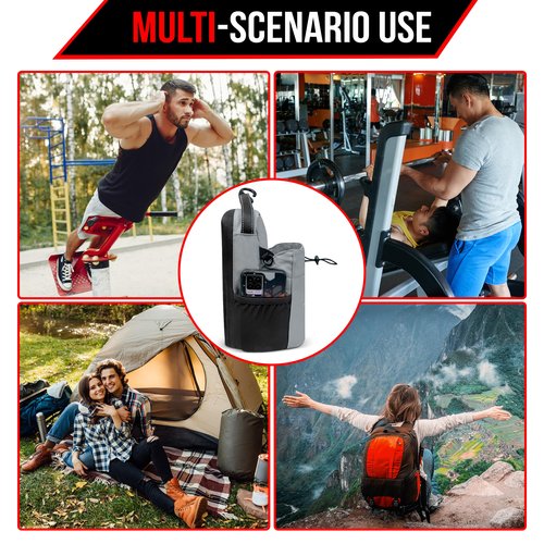 MAGSPORT Magnetic Gym Bag, Magnetic Water Bottle Holder, Water Botlle Crossbody Bag, Gym Pouch, Portable Fitness Carrier For Men & Women, Travel, Fitness, Work