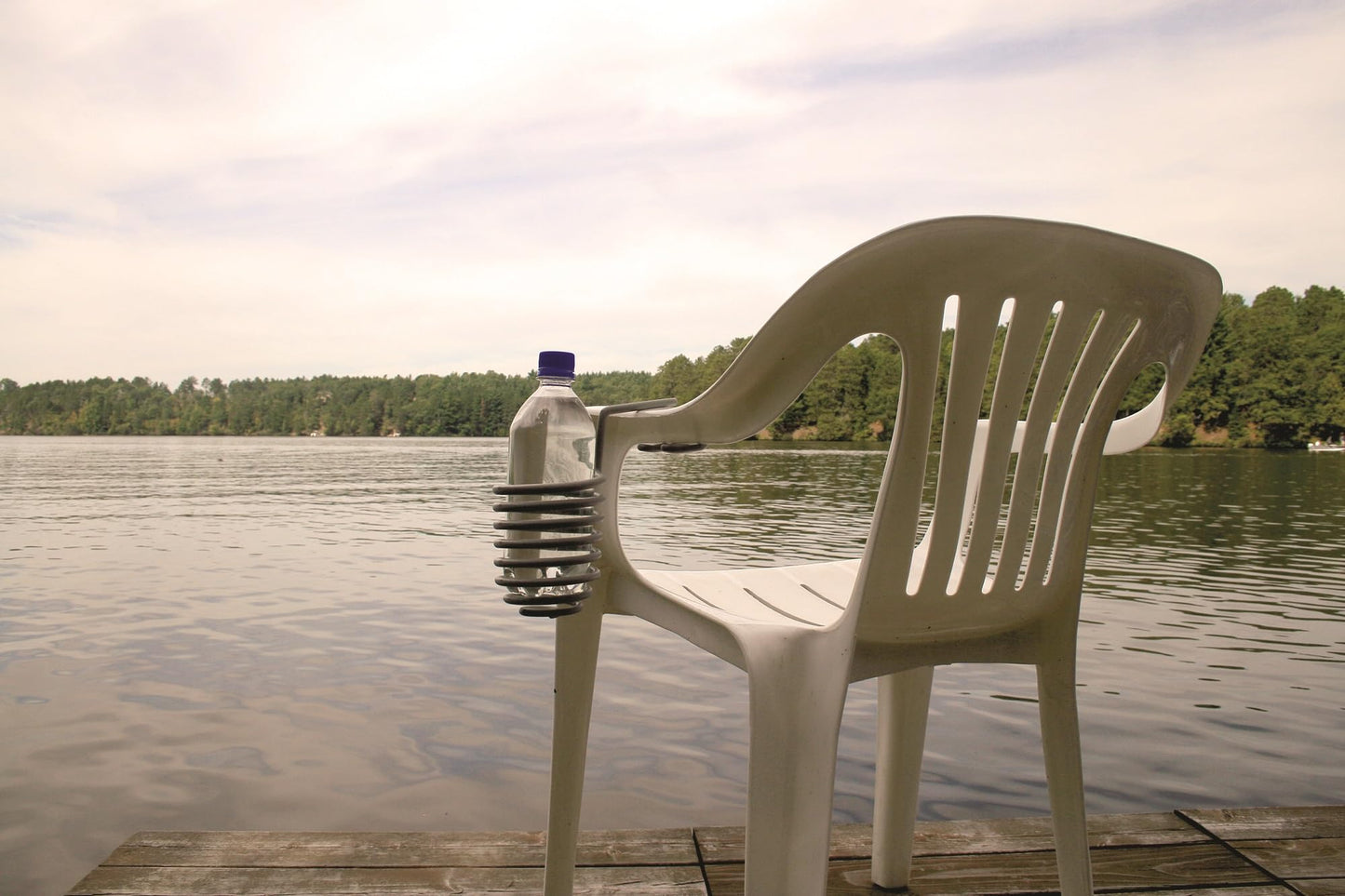 SkiffDaddy Drink Cup Phone Holder - PVC Coated Steel for Pontoon, Boat, Canoe, Patio Chair - 2 Pack