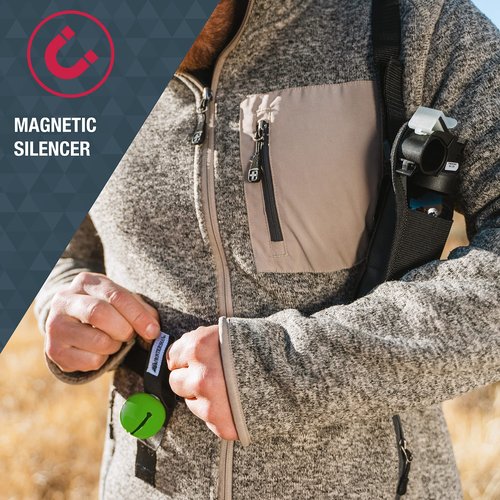 SABRE Frontiersman MAX Bear Spray Kit – 7.9 oz Bear & Mountain Lion Deterrent, Belt Holster, Bell, 40 ft Range, 2% Capsaicinoids, Glow Safety, Eco-Friendly, Hiking, Camping