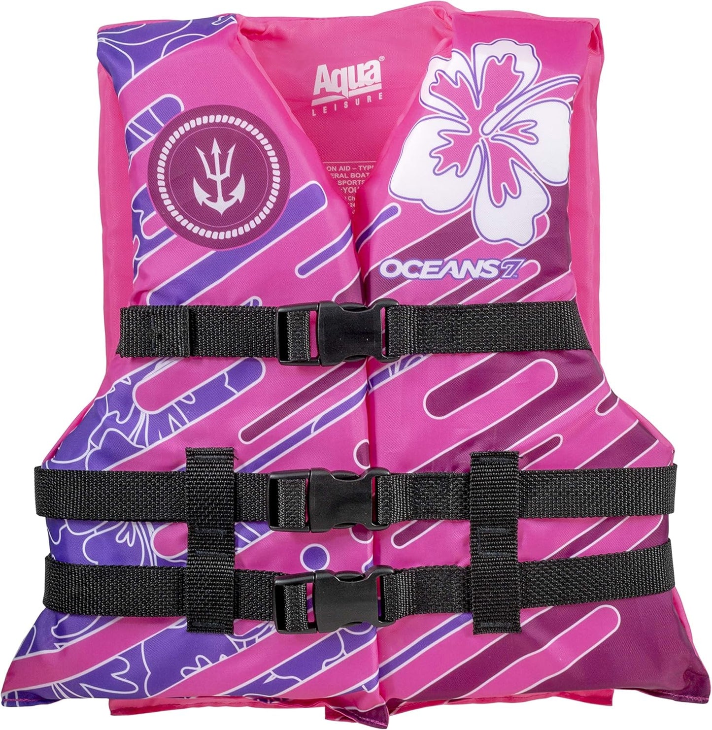 Oceans 7 Life Jacket - US Coast Guard Approved Infant & Youth Personal Flotation Device | Type II & III