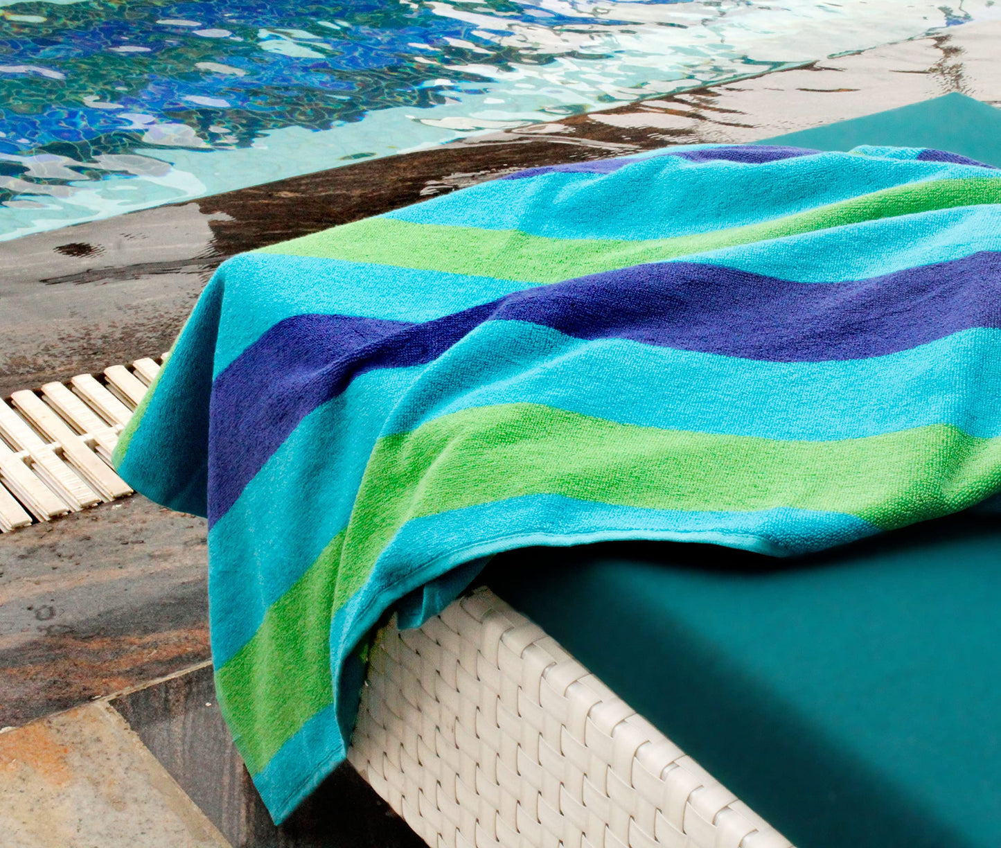 COTTON CRAFT Extra Wide Beach Towel for Two - Oversized 58x68