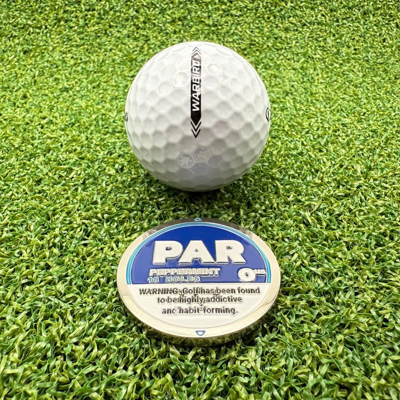 ChillCans PAR Golf Ball Marker - Premium Golf Accessories & Funny Golf Gifts for Men Women Golfers (Peppermint)