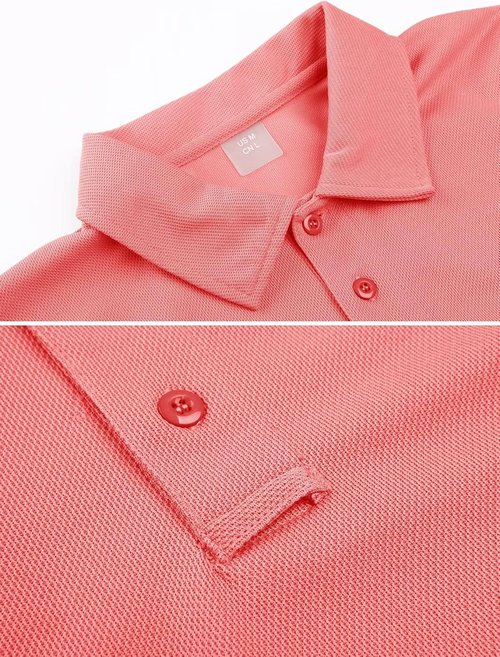 MAGCOMSEN Men's Polo Shirt - Quick Dry Tactical Performance Short Sleeve Golf Top