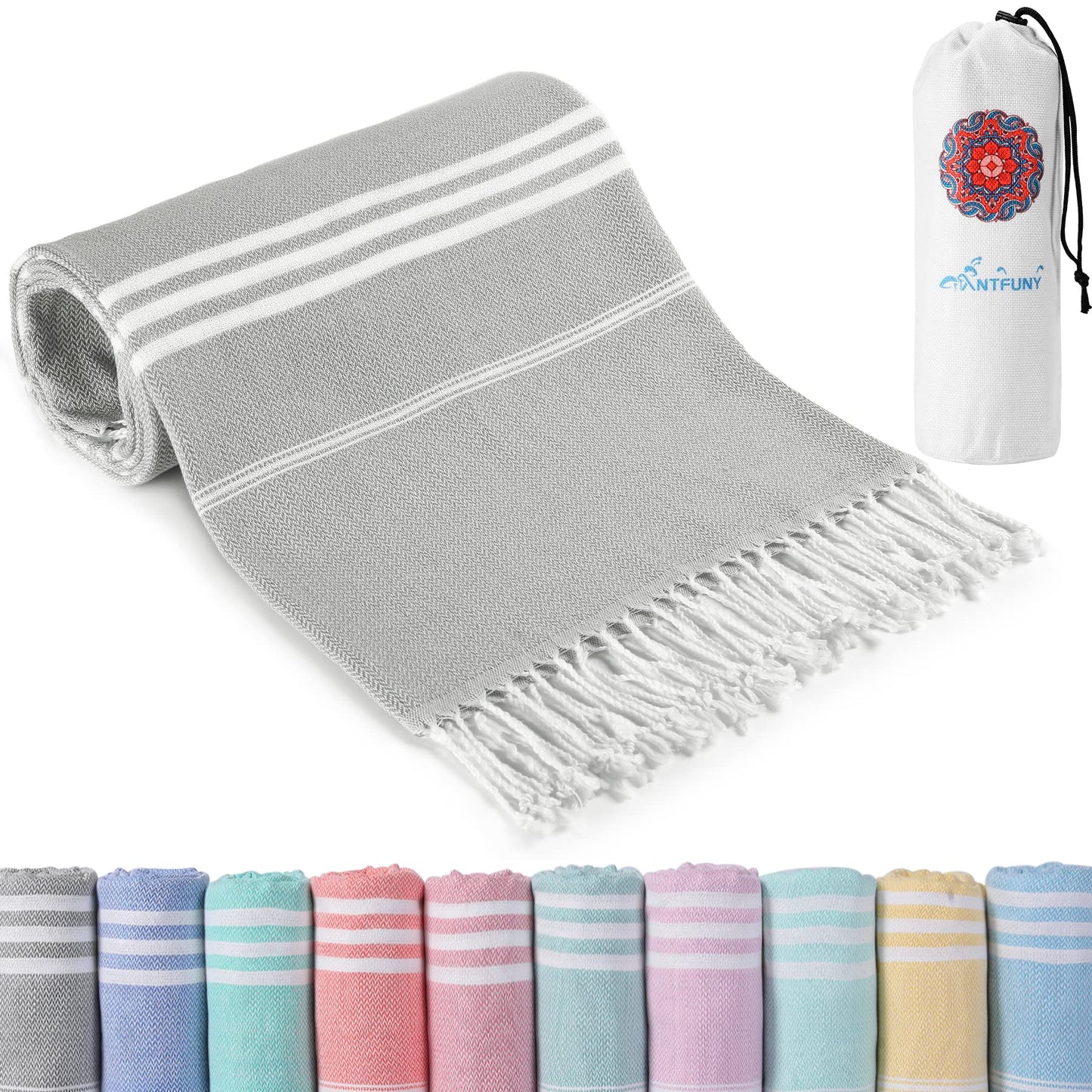 Turkish Beach Towels Quick Dry Sand Free Soft Absorbent Extra Large Xl Big Blanket Adult Oversized Bath Pool Swim Towel Lightweight Thin Fast Drying Compact No Sand Packable Vacation Essentials