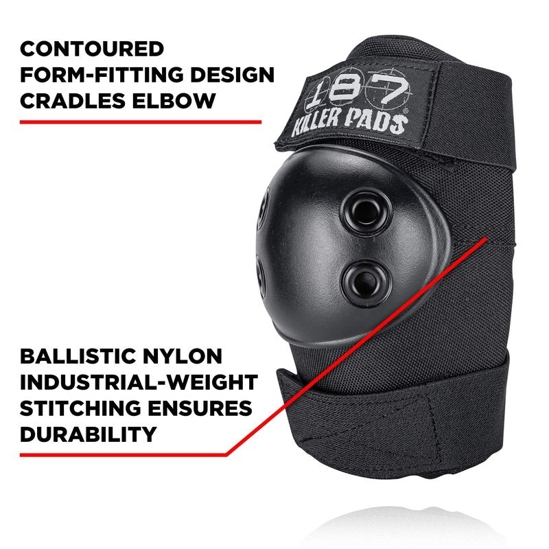 187 Killer Pads Elbow Pad, Black, Medium