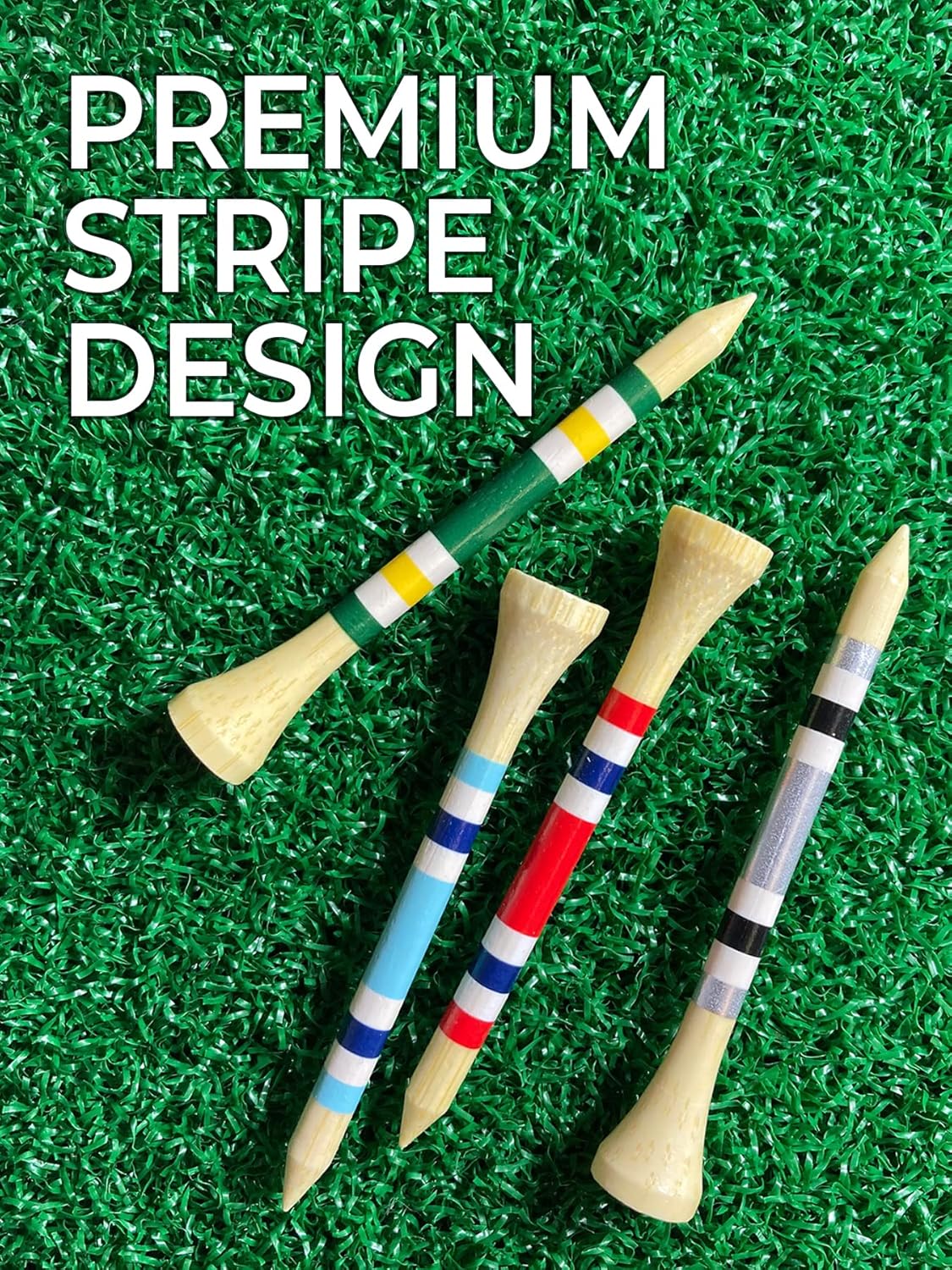 PrideSports Golf Tees - Durable, High-Performance Design for Optimal Accuracy | 50 Count