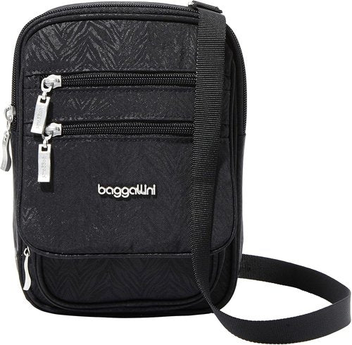 Baggallini Journey Crossbody Bag - Lightweight RFID Travel Handbag for Women | 9x6 Inches
