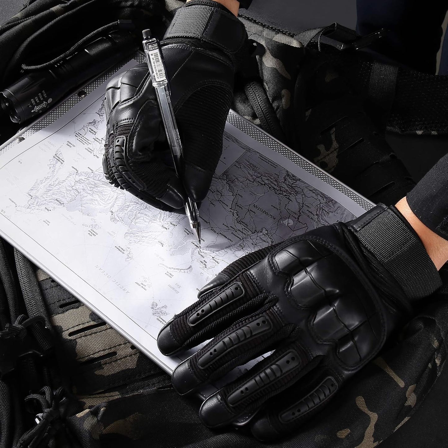 WTACTFUL Tactical Gloves for Men - Touch Screen Compatibility for Airsoft & Motorcycle Use