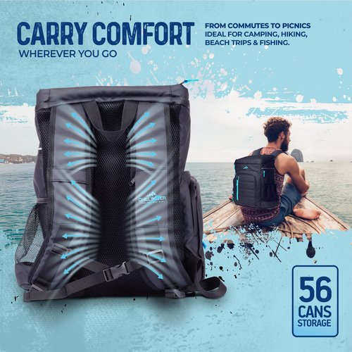 Cooler Backpack Insulated Waterproof 22 Hours Cold, Backpack Coolers Insulated Leak Proof Holds 56cans, Lightweight & Portable Ice Chest - Camping Beach, Ice Chest Cooler Leakproof