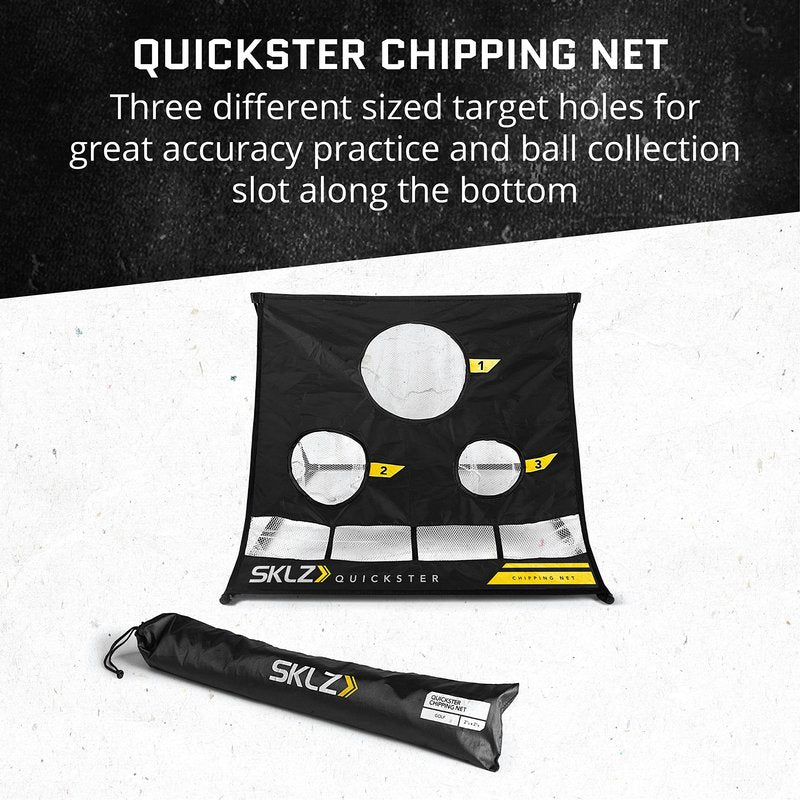 SKLZ Chipping Net + Impact Golf Balls 12 Pack, Traveling Golf Training Set
