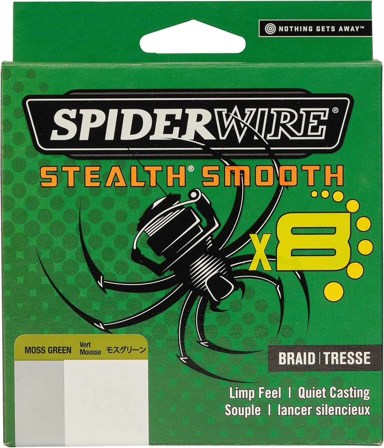 SpiderWire Stealth Braid Fishing Line - High Sensitivity & Strength | 150 Yards, Green