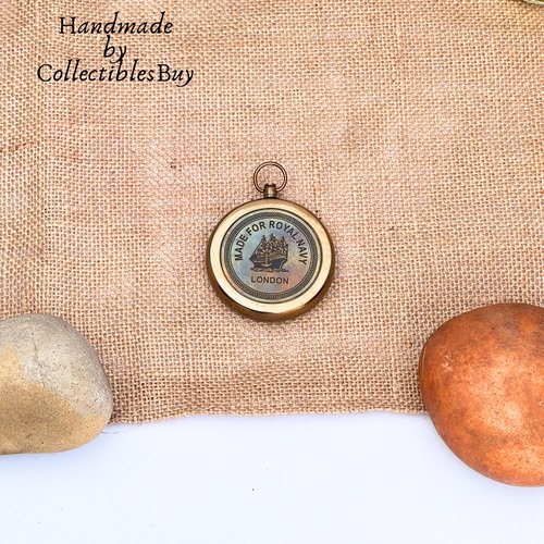 Antique Sports Compass Hiking Camping Nautical Instrument Navigational Direction Finder Open Face Compass Handy Pocket Size Collectibles for Camping