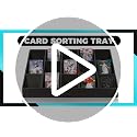 15-Compartment Card Sorting Tray - Stackable Trading Card Organizer