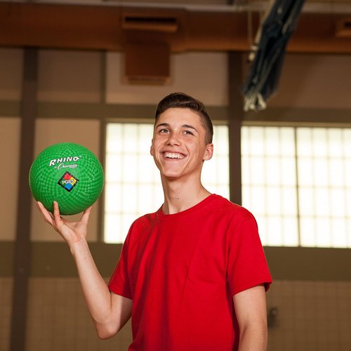 Champion Sports Rhino Playground Ball Set - Durable Two-Ply, Nylon Wound | 8.5" - Set of 6 Vibrant Colors