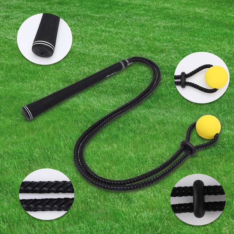 ZEMBSOYA Golf Swing Rope Trainer, Professional Golf Swing Training Aid, Improved Golfers Swing and Master Tempo, Golf Warm-Up Practice Equipment for Golfers of All Levels