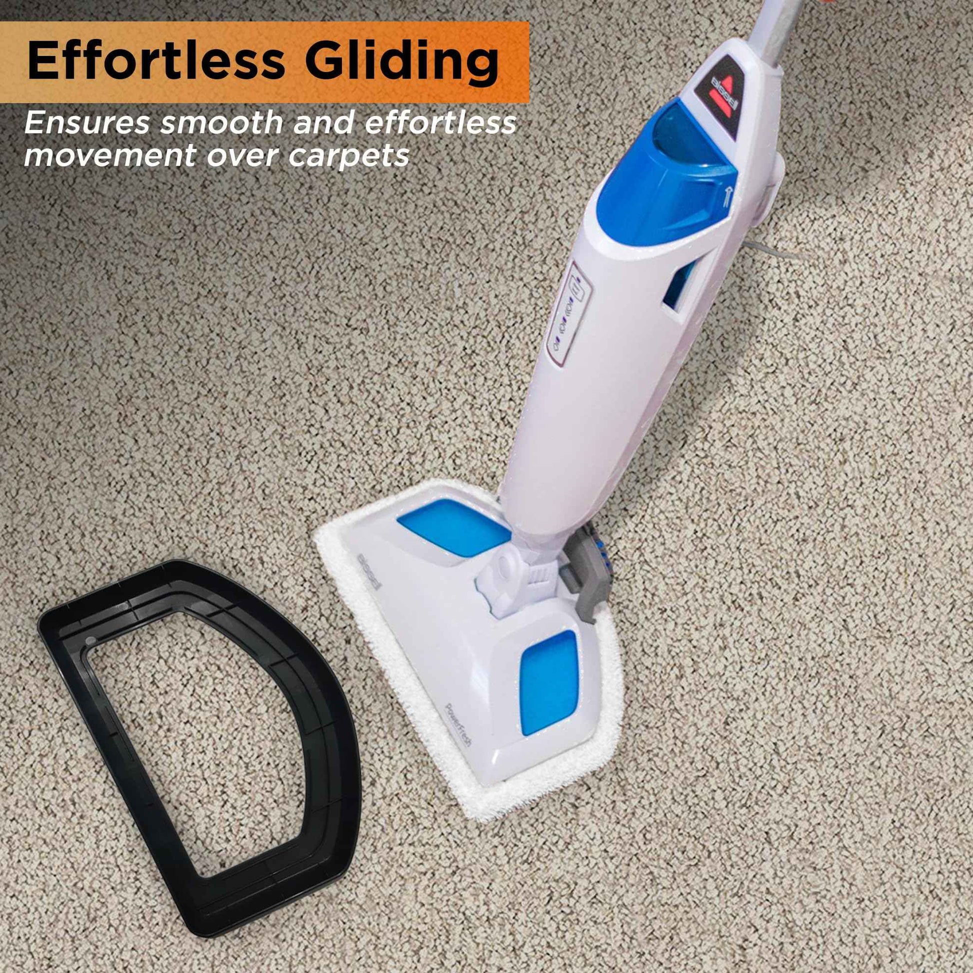 Replacement Carpet Glider for Various Bissell PowerFresh Deluxe Scrubbing & Sanitizing Steam Mops
