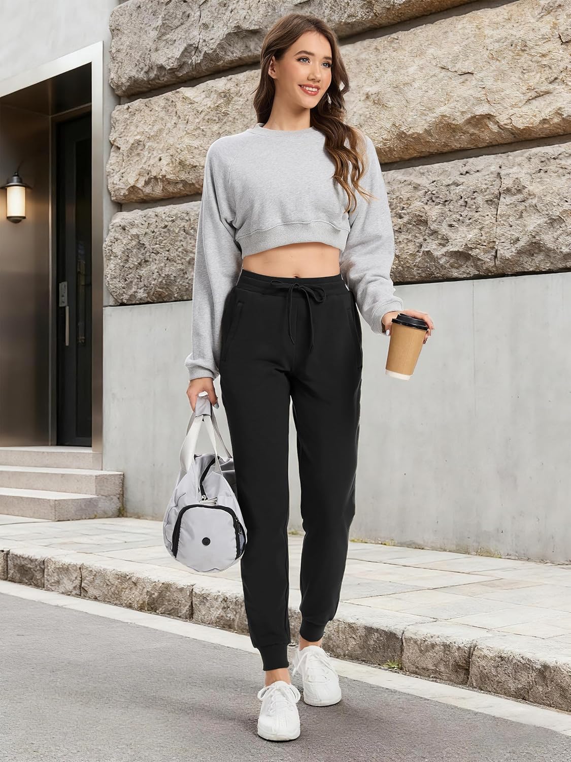 SEVEGO Lightweight Cotton Joggers - Tall Women's Athletic Pants for Yoga & Running | Multiple Inseam Options