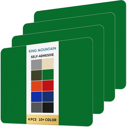 KING MOUNTAIN Self-Adhesive Nylon Fabric Repair Patch - 9x11 Inches, 4 Pcs, Waterproof Outdoor Gear Repair Kit (Grass Green)