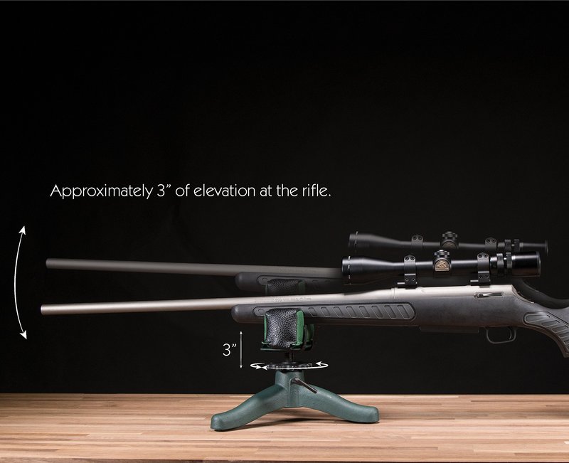 Caldwell The Rock Jr. with Durable Construction and Elevation Adjustments for Range, Sight In and Precision Shooting