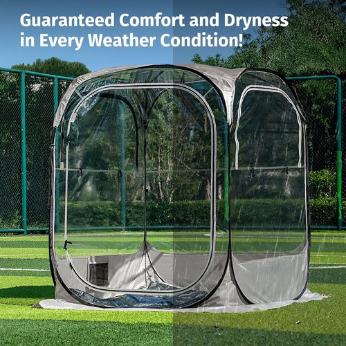 East Oak Weather Sports Tent - Pop Up Bubble Tent for Fishing & Events | Instant Sun & Rain Shelter, Spacious Interior
