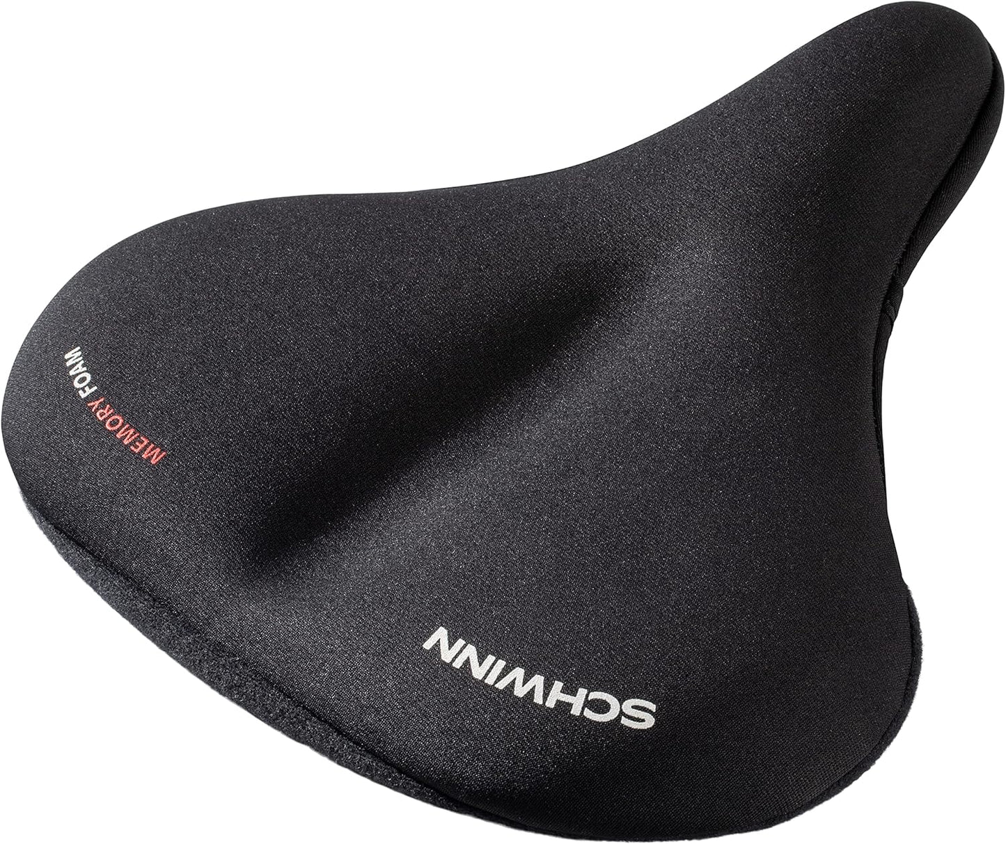 Schwinn Bike Seat Cover - Memory Foam Saddle Cover for Extra Comfort | Weather-Resistant, Dual Straps