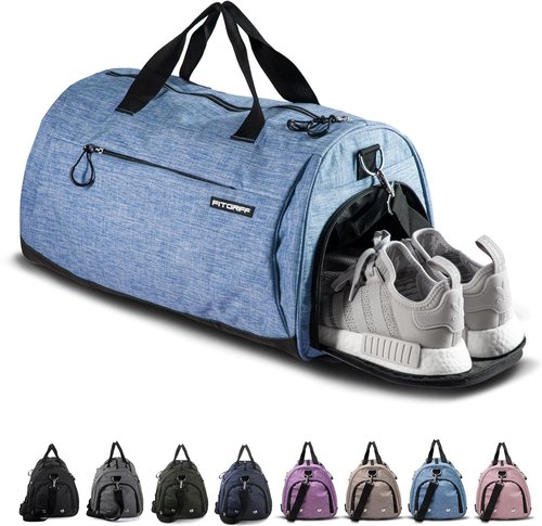 Fitgriff® Gym Bag - Versatile Duffle with Shoe & Wet Compartment for Travel, Sports & Fitness
