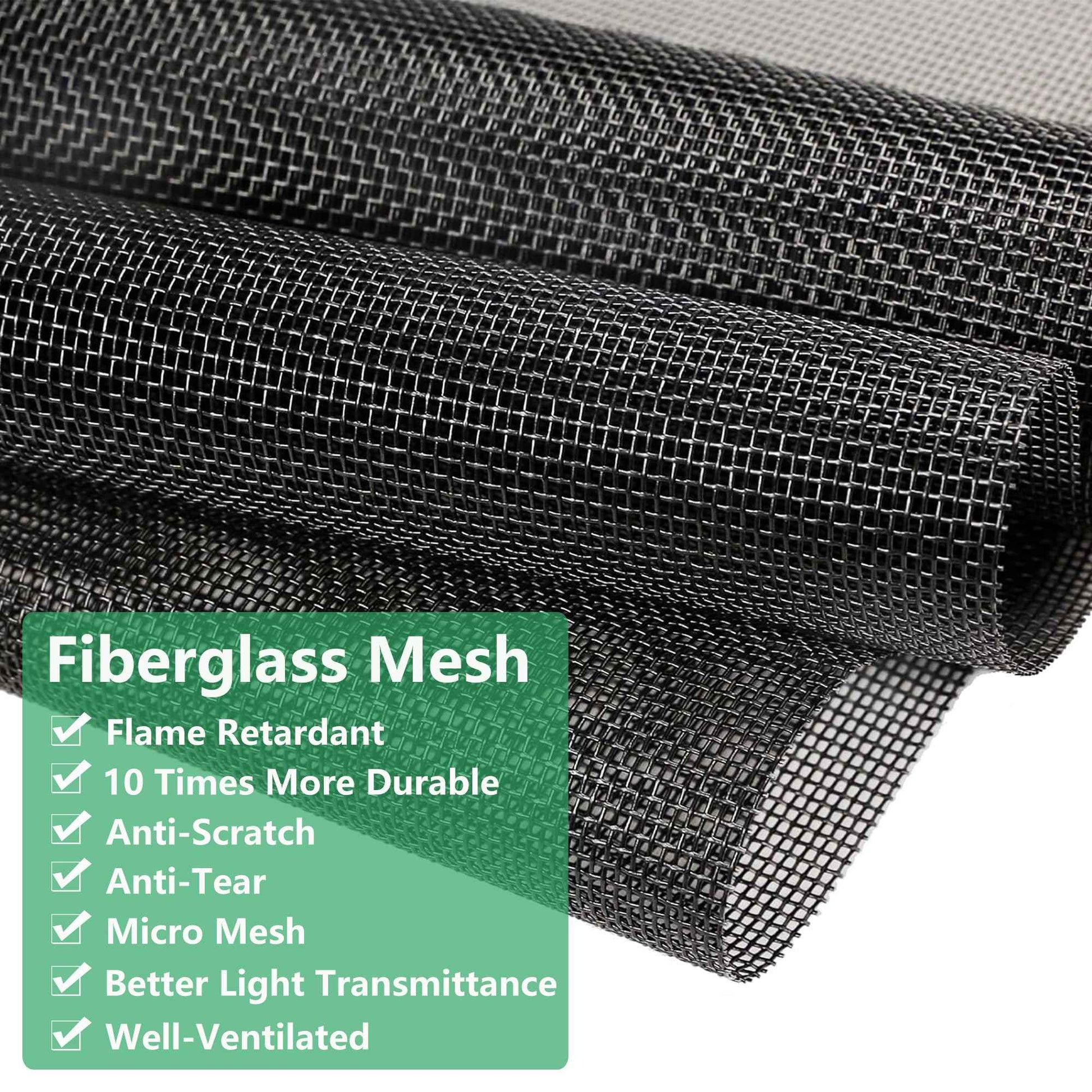 RELIANCER Fiberglass Magnetic Door Screen,Fit Doors Size 30"x78",Auto Close Screen Door Mesh w/Magnets,Left Right Side Opening,Patio Doorway Net Screens,Self-Closing Doors Cover,Doorway Curtain Mesh