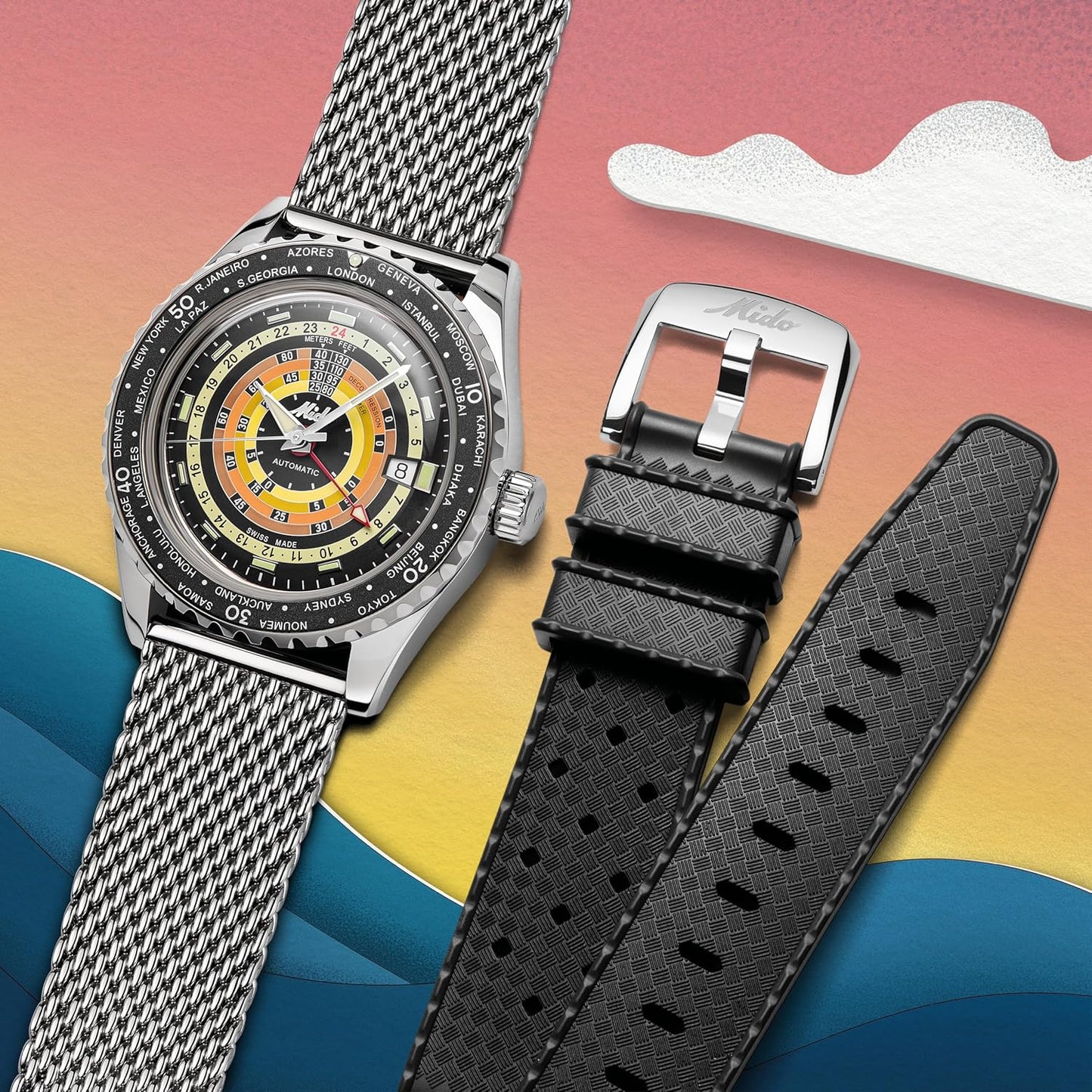 MIDO Ocean Star Decompression - Swiss Automatic Men's Watch - 40.5mm Case Size