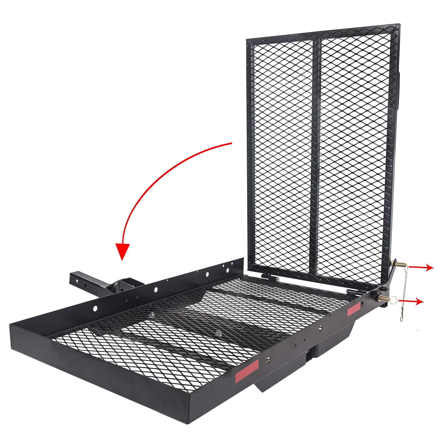 HECASA Hitch Mount Cargo Scooter Carrier Rack w/Foldable Ramp 3" Rail Hitch