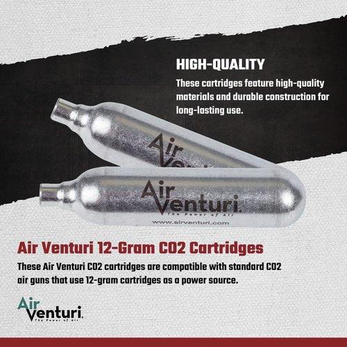 Air Venturi 12-Gram CO2 Cartridges, 6ct