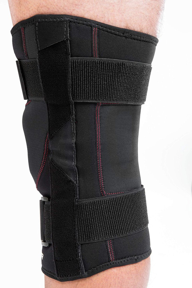 MUELLER Sports Medicine Patella Stabilizer Knee Brace for Men and Women, Knee Stabilizer for Compression & Pain Relief, Ideal for Arthritis, Sprains, Swelling, Black, Large