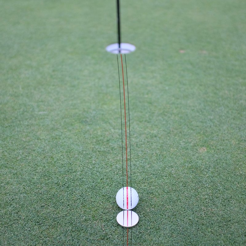 59Golf - Golf Ball Triple line Marker + Permanent Markers (red and Black + Poker chip)
