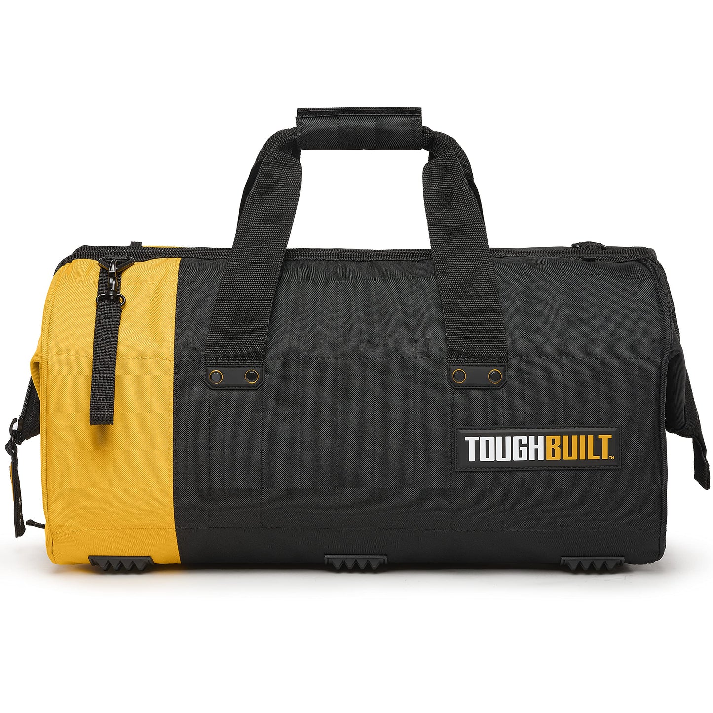 ToughBuilt – 20" Massive Mouth Tool Bag, Heavy-Duty 1680D Ballistic Fabric Wide-Opening Bag with Rigid Frame, Waterproof Hard Base & Reinforced Handles