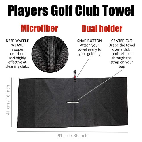 59Golf - Golf Club Cleaning kit : foaming Golf Club Brush with Water/soap Tank + Golf Club Towel + Golf Ball Towel + Magnetic Keychain (Brush + Black Towels)