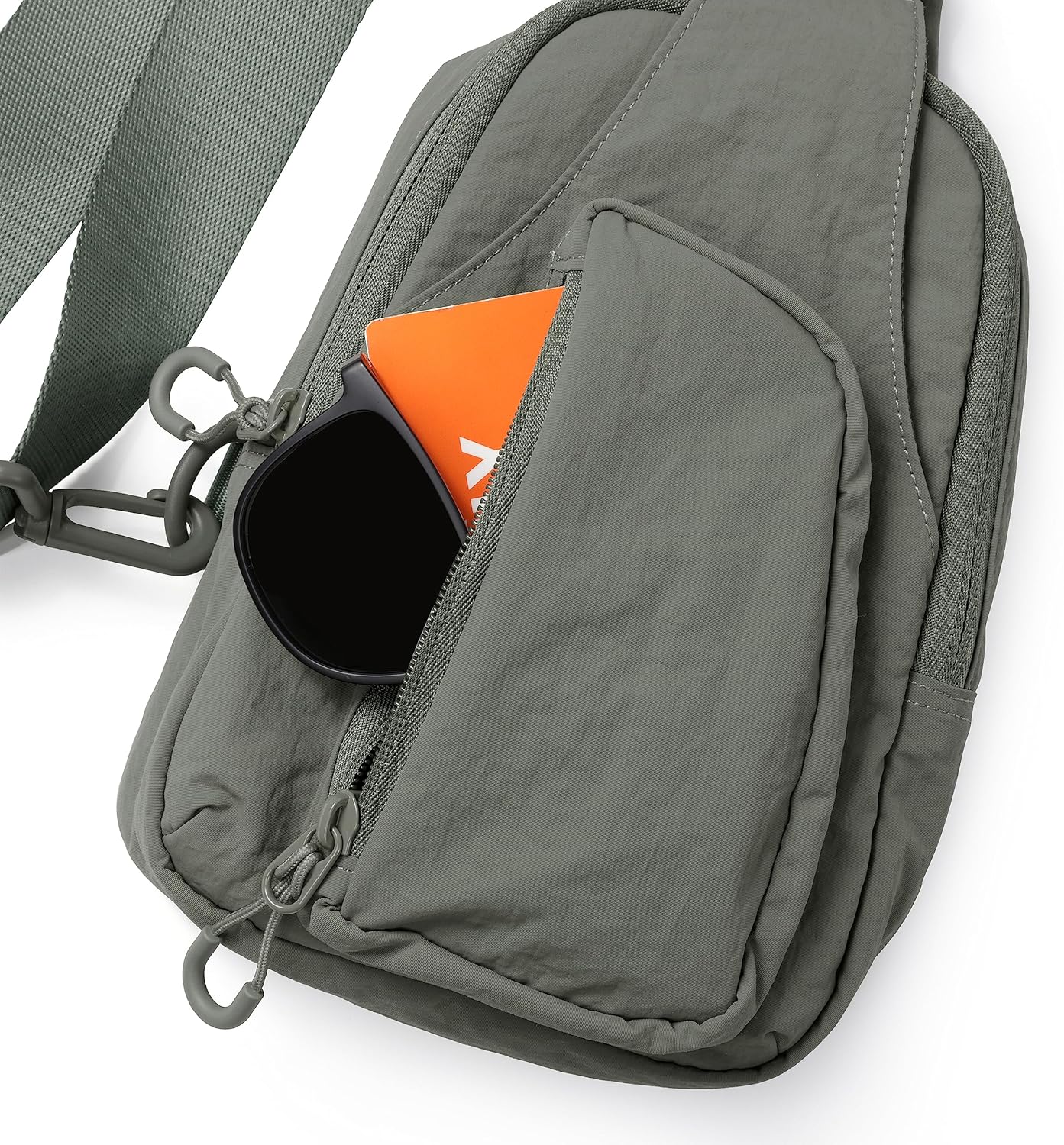 ODODOS Sling Bag - Lightweight Crossbody Chest Bag with Adjustable Straps for Casual Travel & Hiking