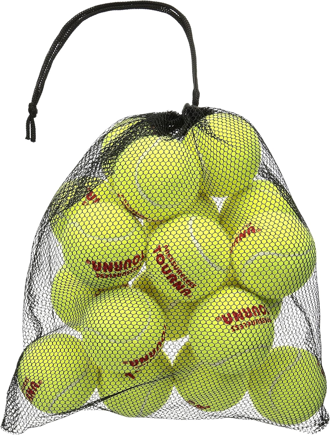 Tourna Tennis Ball Carry Bag - Holds 18 Balls | Durable Mesh Design for Easy Transport