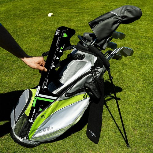 Izzo Golf Sure Stance Golf Swing Training Aid -Ball Position Trainer, Right Handed