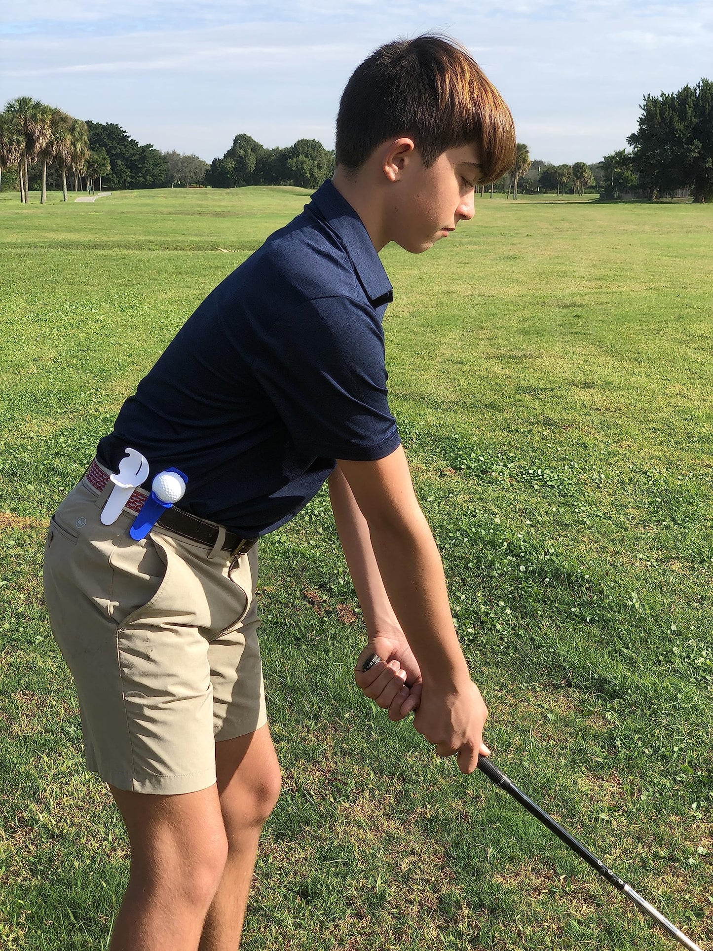 BALL POP Golf Ball Holder & Ball Marker for Waistband, Skirt, and Belt - Unique Fun Golf Accessory Gift for Men, Women, & Kids | Pink