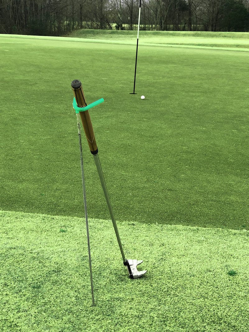 Mobile Pro Shop V-Shaped Golf Club Stand Keeps Your Clubs Clean, Dry & Visible, Made of Highly Durable Stainless Steel - Easy to Carry Golf Club Holder