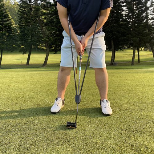 Golf Putting Training Aid, Putting Aid Golf Training Equipment for Perfect Putt, Attaches to Any Putter Shaft