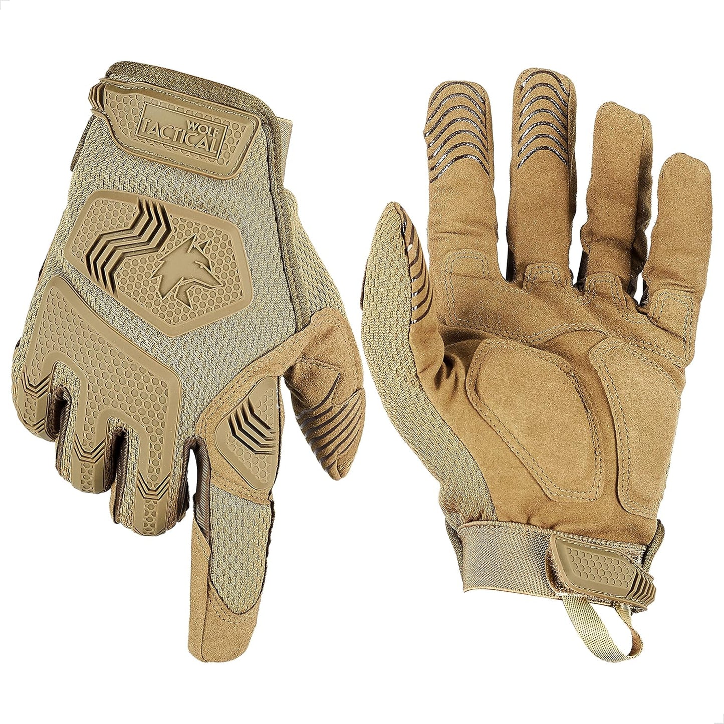WOLF TACTICAL Shooting Gloves - Military Touchscreen Tactical Gloves for Men | Perfect for Airsoft & Paintball