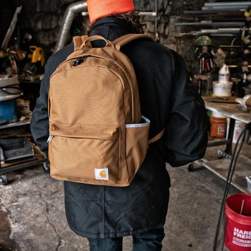 Carhartt 21L Classic Laptop Backpack - Water-Resistant Design with 15" Laptop Sleeve | Black