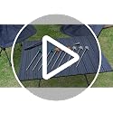 Luminous White 40 Pack 12 Inch Metal Tent Stakes with Hex Driver for Camping & Outdoor
