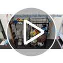 Sports Equipment Organizer with Elastic Straps and Removable Basket