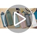 Teentumn 30oz Tritan Water Bottle with Time Marker - Midnight Green
